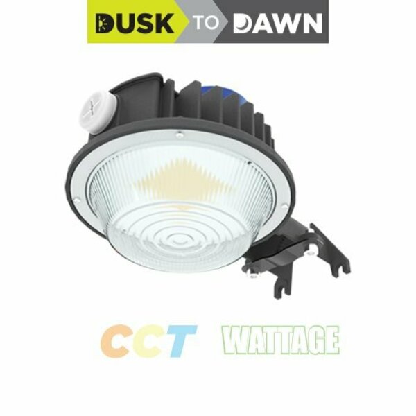 Portor LED Dusk-to-Dawn Barn Light, CCT and Wattage Selector, 72/96/120W, Photocell Sensor,  PT-BL-HW-3CP
